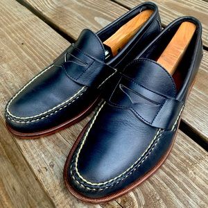 Rancourt & Co. Eastport Penny Loafer in Black Horween Leather Sz 9.5 D
